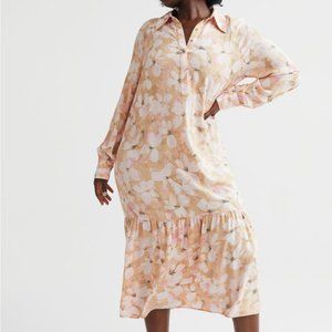 H&M Pink Patterned Shirt Dress